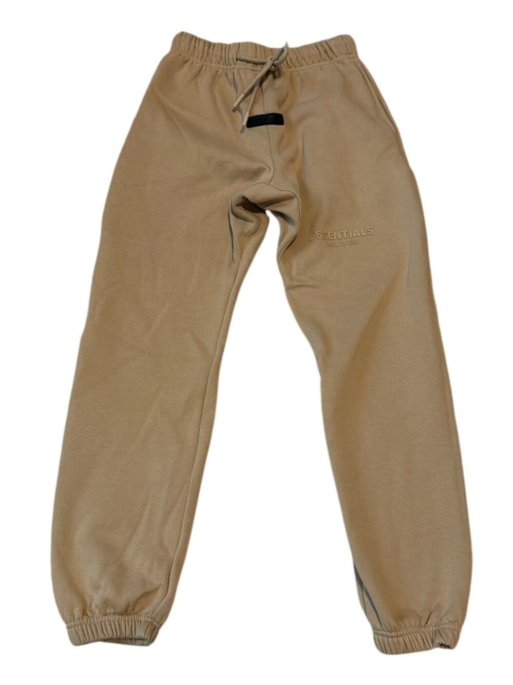 Fear of God Essentials Fleece Sweatpants Joggers Tan / Desert Taupe Size Small